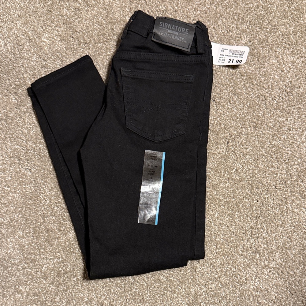 Signature by Levi Strauss Kids Black Jeans